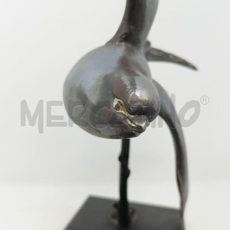 SCULTURA RONDINE BRONDO BASE NERA | Mercatino dell'Usato Roma re di roma 5