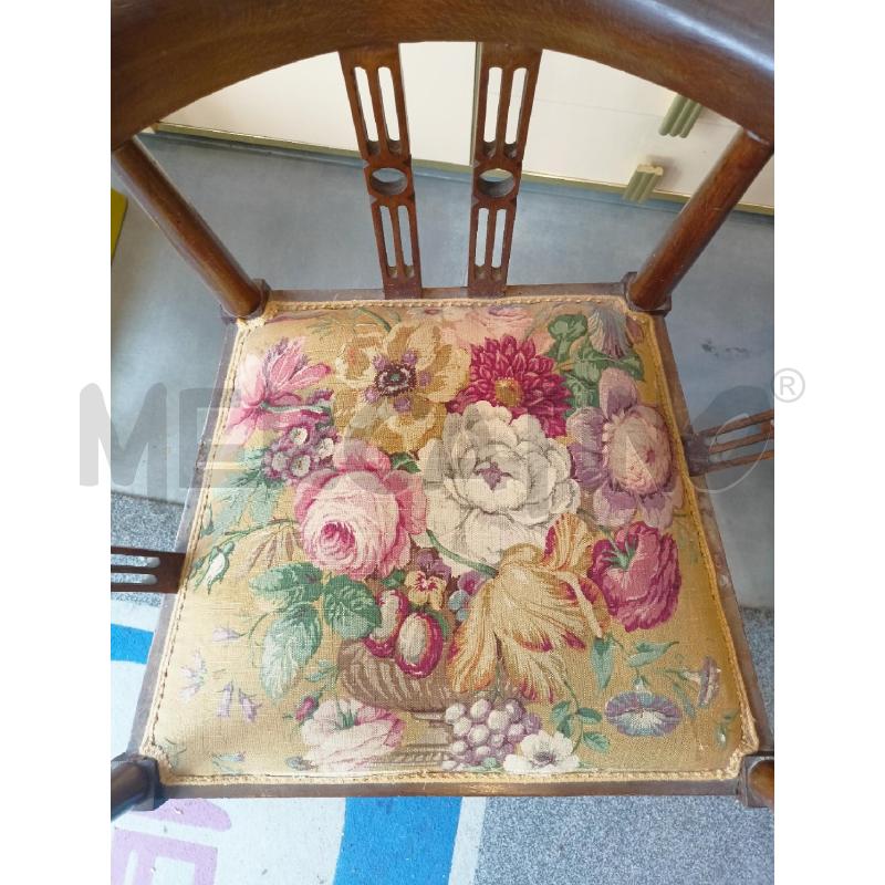 SEDIA COPPIA LEGNO INT SED FEDER FIORI | Mercatino dell'Usato Roma re di roma 4