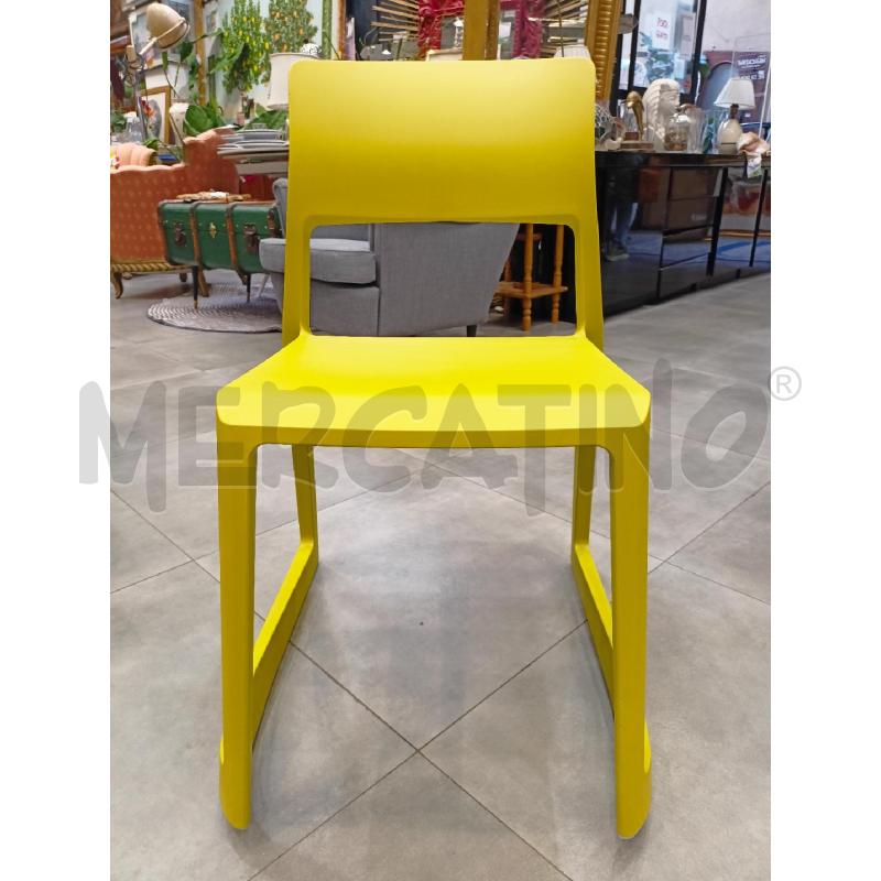 SEDIA VITRA GIALLA SINGOLA | Mercatino dell'Usato Roma re di roma 1