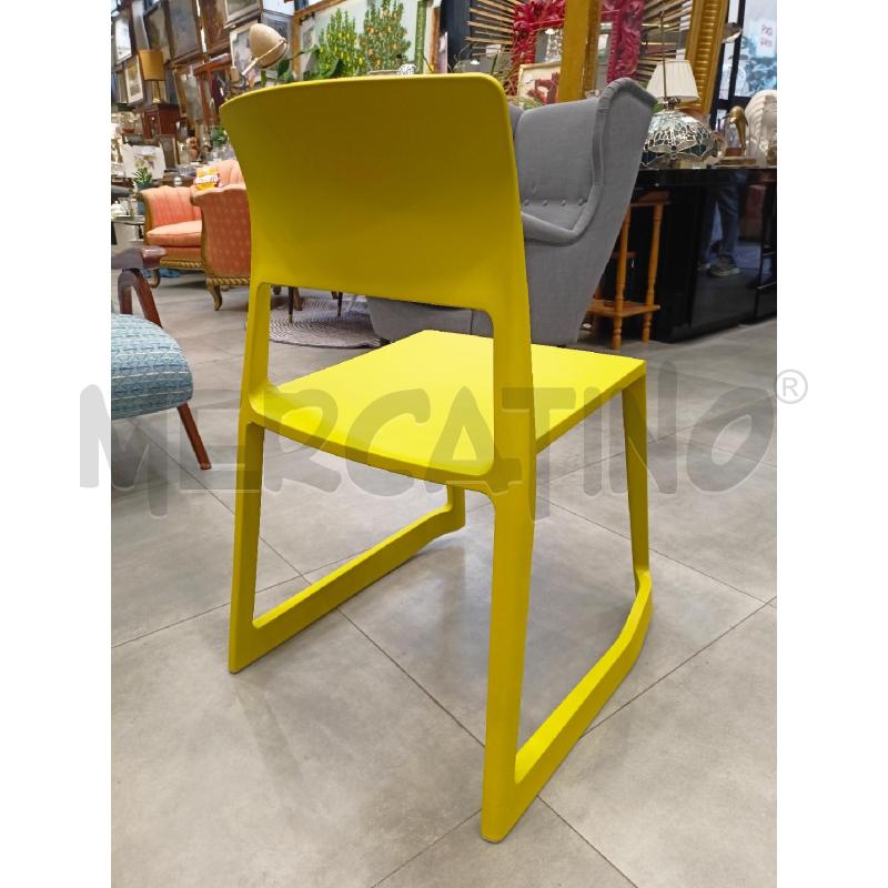 SEDIA VITRA GIALLA SINGOLA | Mercatino dell'Usato Roma re di roma 2