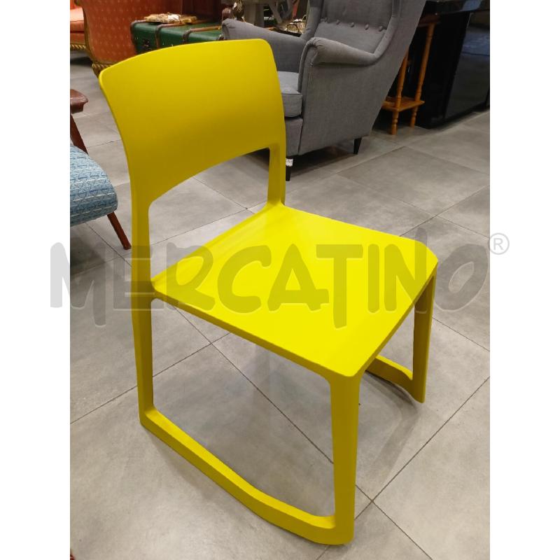 SEDIA VITRA GIALLA SINGOLA | Mercatino dell'Usato Roma re di roma 5