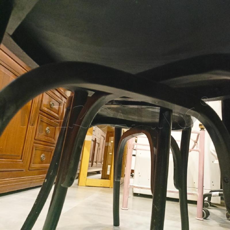 SEDIE PZ. 2 LEGNO NERO SCHIENALE EFFETTO PALMA  | Mercatino dell'Usato Roma re di roma 5