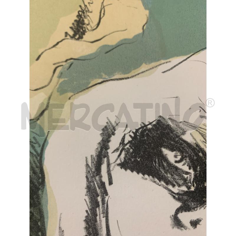 SERIGRAFIA 2 DONNE BENDATA DEC GIALLI AZZURRI | Mercatino dell'Usato Roma re di roma 4