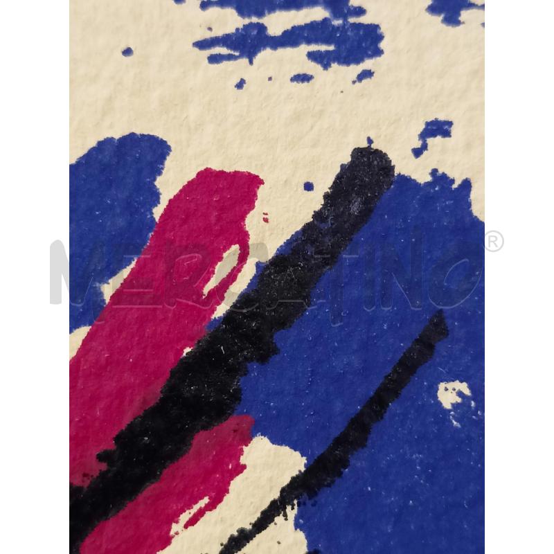 SERIGRAFIA BASE GIALLA CHIARA  DEC BLU ROSSI NEI PDA  | Mercatino dell'Usato Roma re di roma 5
