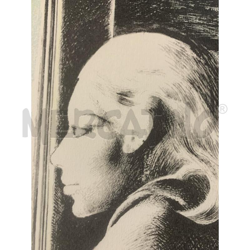 SERIGRAFIA DONNA TRENO AL FINESTRINO RIFLESSO | Mercatino dell'Usato Roma re di roma 3