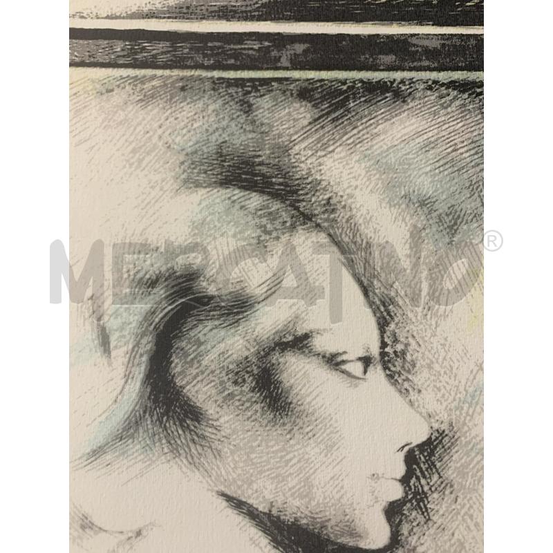 SERIGRAFIA DONNA TRENO AL FINESTRINO RIFLESSO | Mercatino dell'Usato Roma re di roma 5