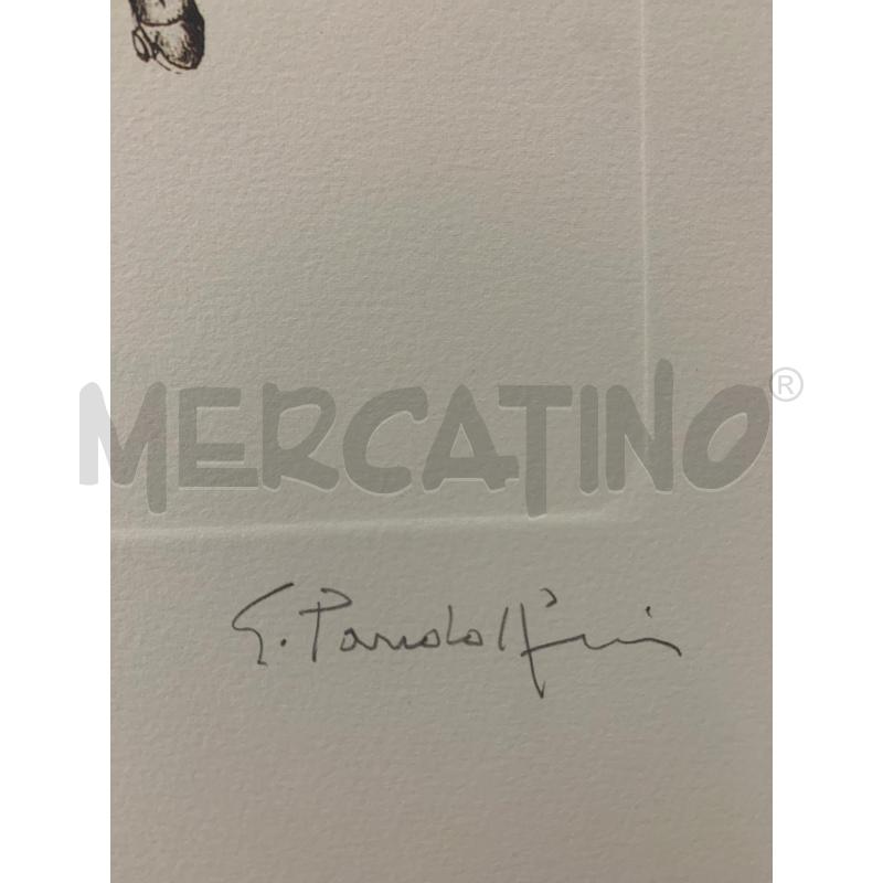 SERIGRAFIA RITOCCATA A MANO DONNA VIOLINO PATTINI  | Mercatino dell'Usato Roma re di roma 2