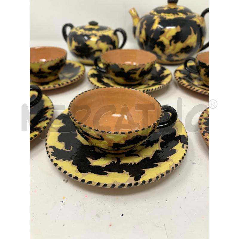 SERVIZIO CAFFE COCCIO BASE BEIGE DEC GIALLO NERO | Mercatino dell'Usato Roma re di roma 2