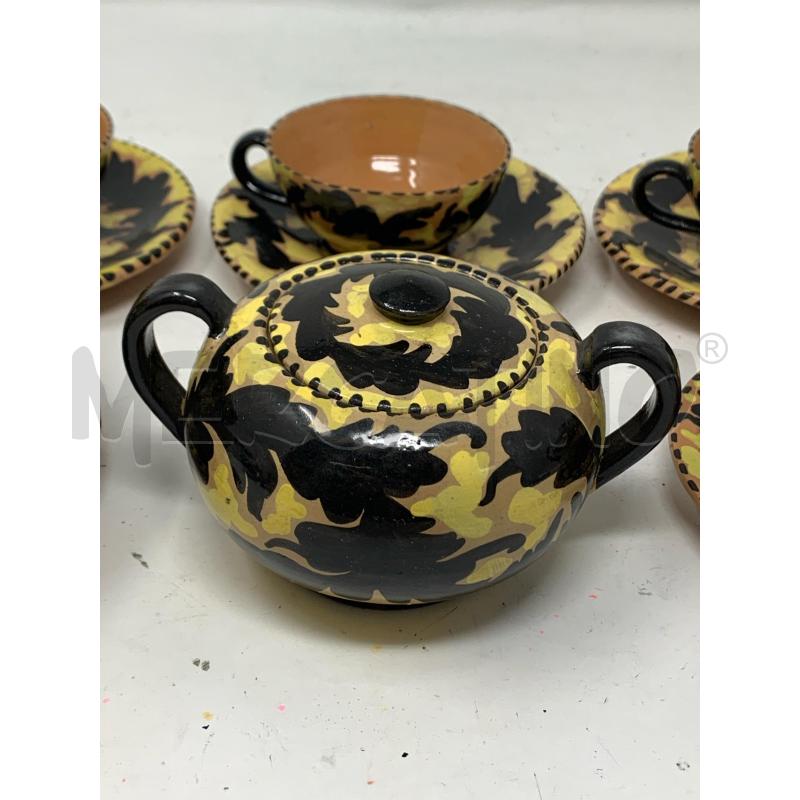 SERVIZIO CAFFE COCCIO BASE BEIGE DEC GIALLO NERO | Mercatino dell'Usato Roma re di roma 4