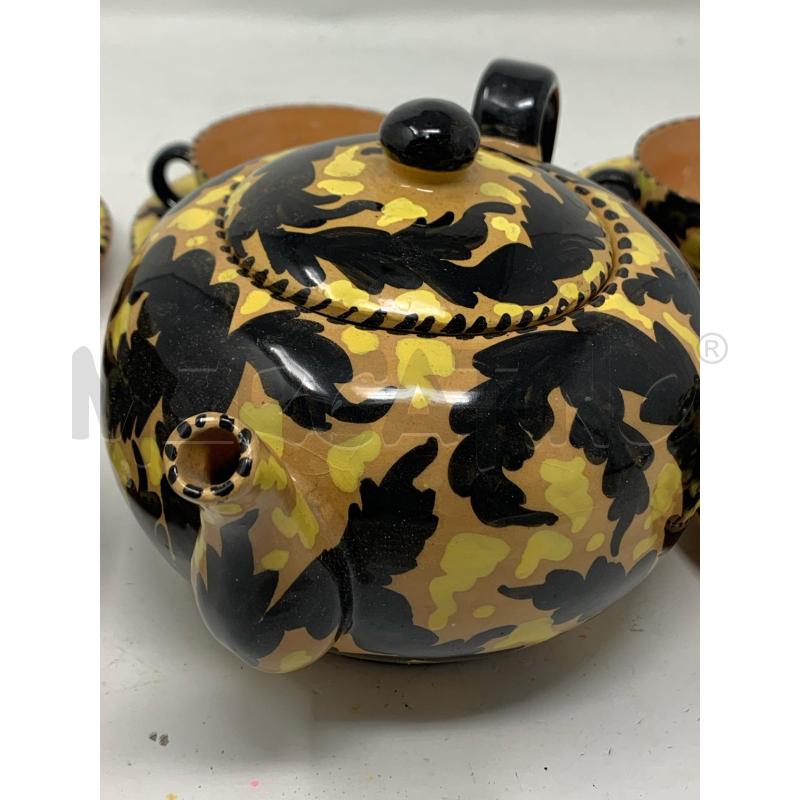 SERVIZIO CAFFE COCCIO BASE BEIGE DEC GIALLO NERO | Mercatino dell'Usato Roma re di roma 5
