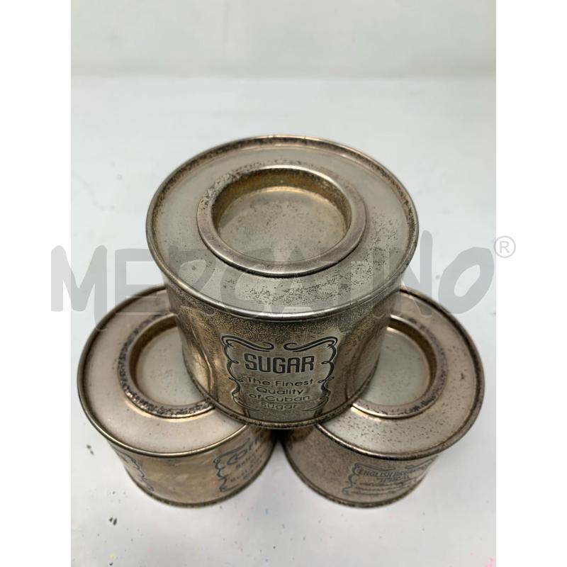 SET BARATTOLI METALLO ZUCCHERO TÈ CAFFE LATTA  | Mercatino dell'Usato Roma re di roma 3