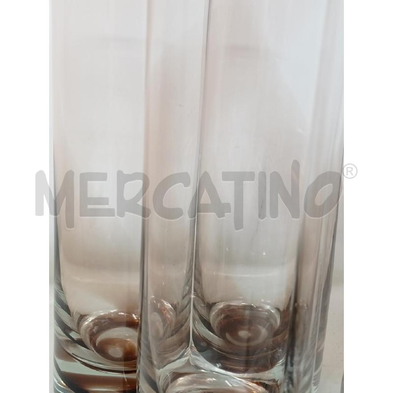 SET BICCHIERI CILINDRICI INCLUSIONE ANELLI MARRONE | Mercatino dell'Usato Roma re di roma 5