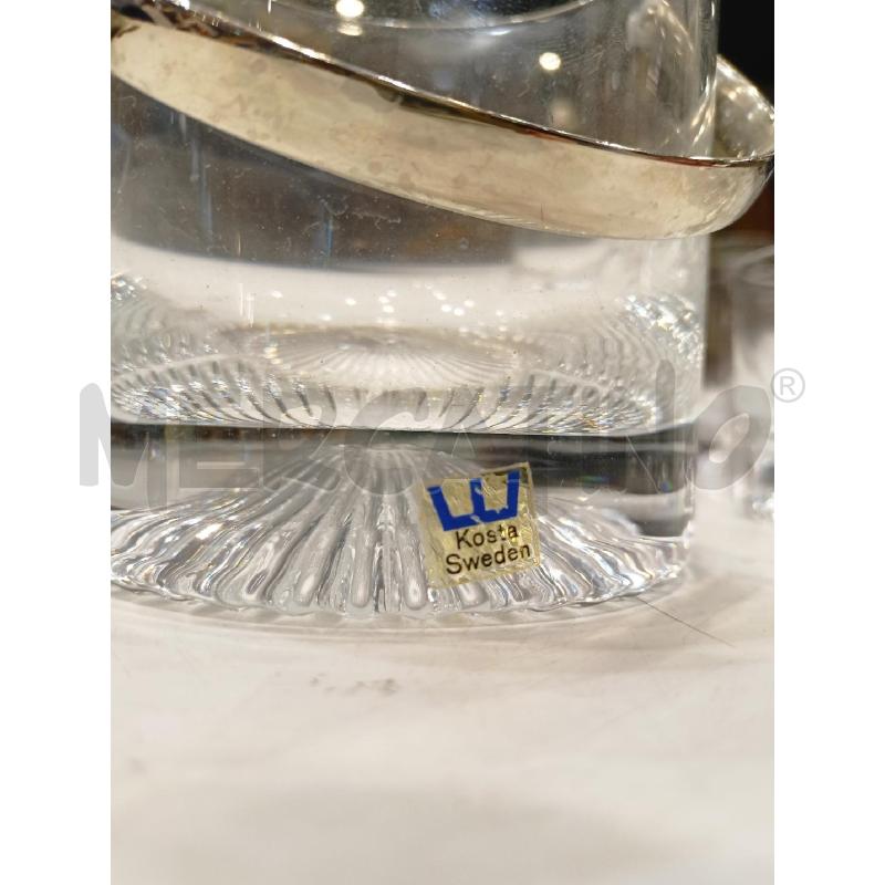 SET BICCHIERI CILINDR CRISTAL KOSTASWEDEN | Mercatino dell'Usato Roma re di roma 3