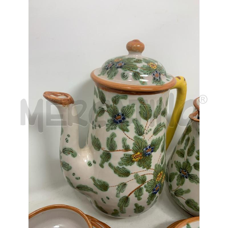 SET CAFFE DERUTA DECORO TANTE FOGLIE | Mercatino dell'Usato Roma re di roma 3