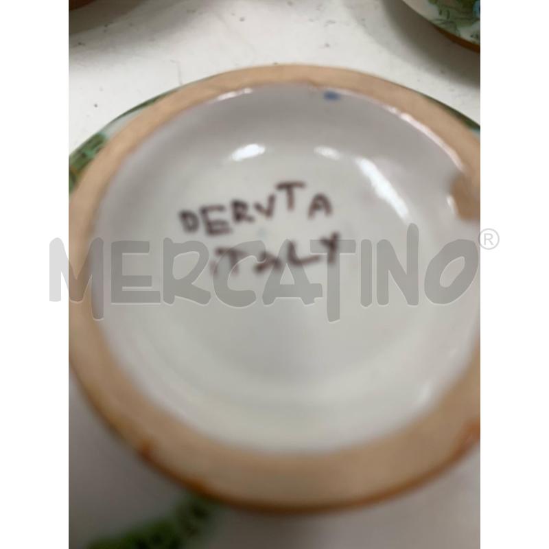 SET CAFFE DERUTA DECORO TANTE FOGLIE | Mercatino dell'Usato Roma re di roma 5