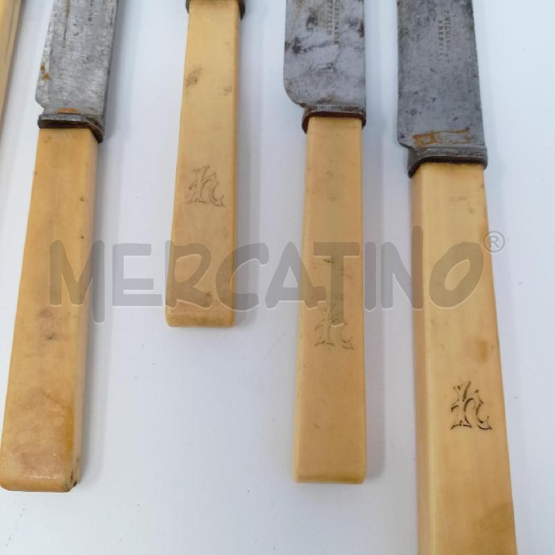 SET COLTELLI EPOCA MANICO OSSO | Mercatino dell'Usato Roma re di roma 2