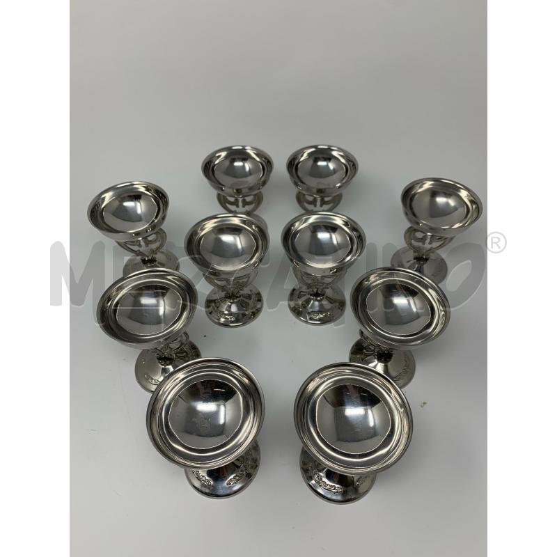 SET COPPETTE GELATO FRUTTA ACCIAIO INOX | Mercatino dell'Usato Roma re di roma 2