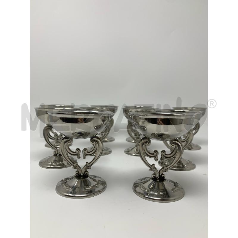 SET COPPETTE GELATO FRUTTA ACCIAIO INOX | Mercatino dell'Usato Roma re di roma 3
