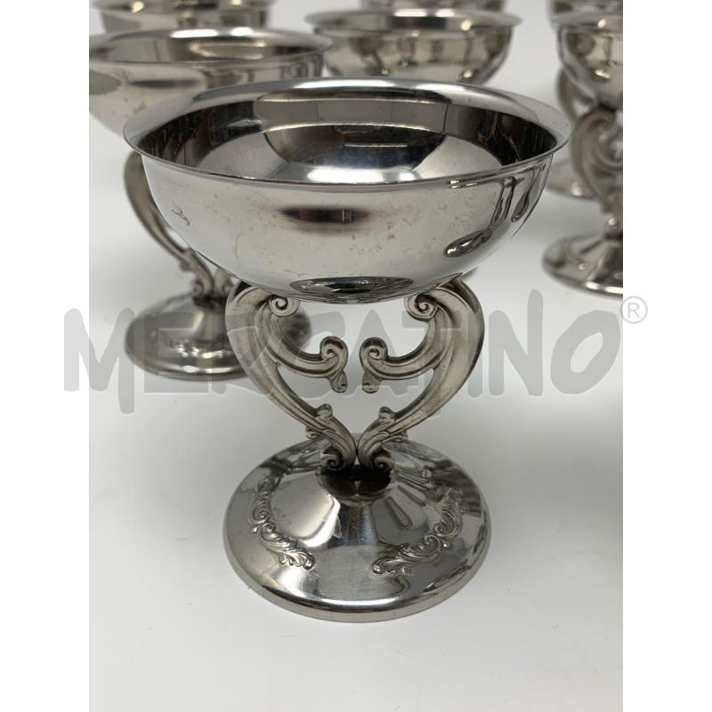 SET COPPETTE GELATO FRUTTA ACCIAIO INOX | Mercatino dell'Usato Roma re di roma 4