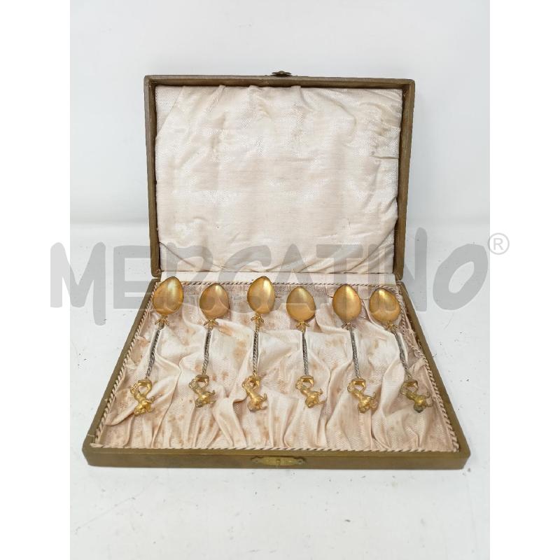 SET CUCCHIAINI COLL DORATI MANICO CAVALLO | Mercatino dell'Usato Roma re di roma 1