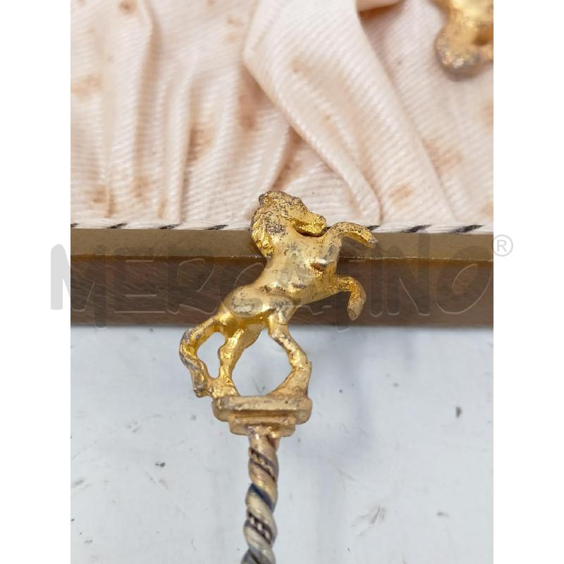 SET CUCCHIAINI COLL DORATI MANICO CAVALLO | Mercatino dell'Usato Roma re di roma 2