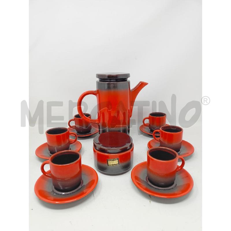 SET DA CAFFÈ SIC ARANCIONE MARRONE | Mercatino dell'Usato Roma re di roma 1