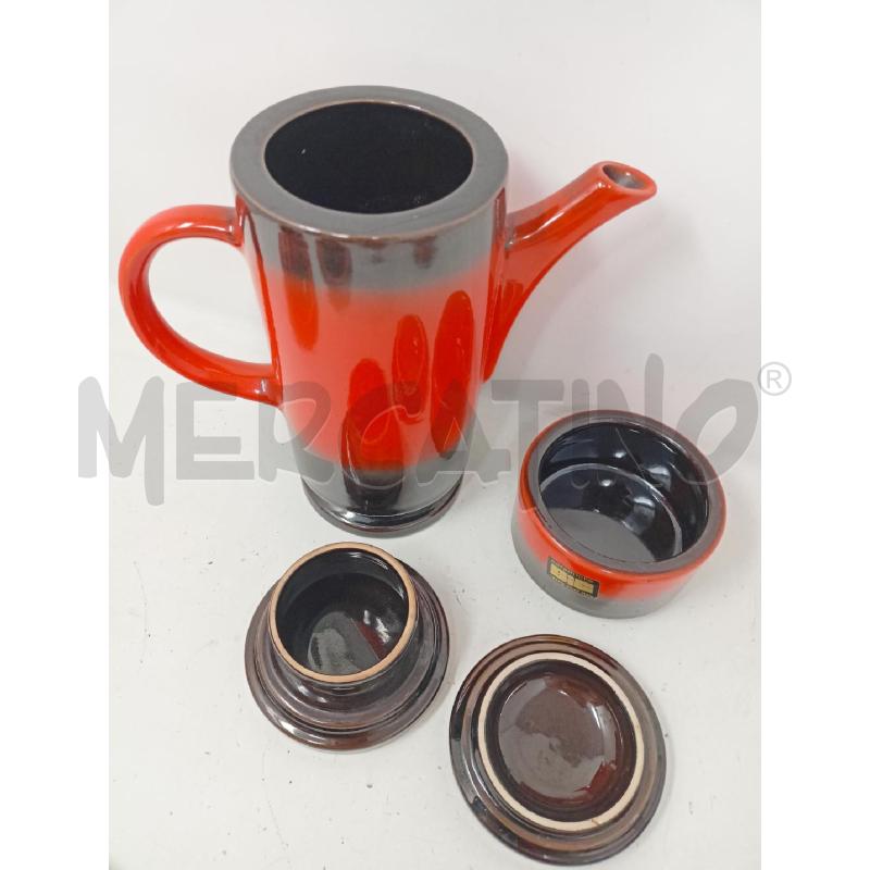 SET DA CAFFÈ SIC ARANCIONE MARRONE | Mercatino dell'Usato Roma re di roma 3