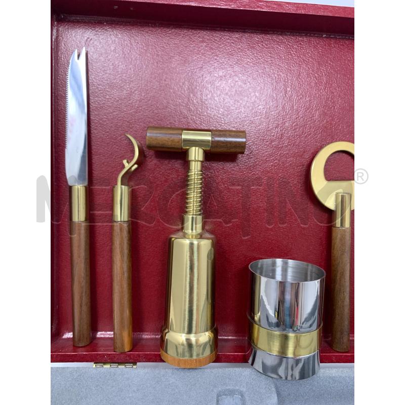 SET DA COCKTAIL OTTONE LEGNO ARTNOVA SCARONI | Mercatino dell'Usato Roma re di roma 4