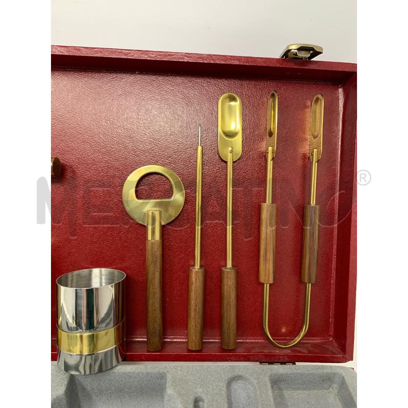 SET DA COCKTAIL OTTONE LEGNO ARTNOVA SCARONI | Mercatino dell'Usato Roma re di roma 5