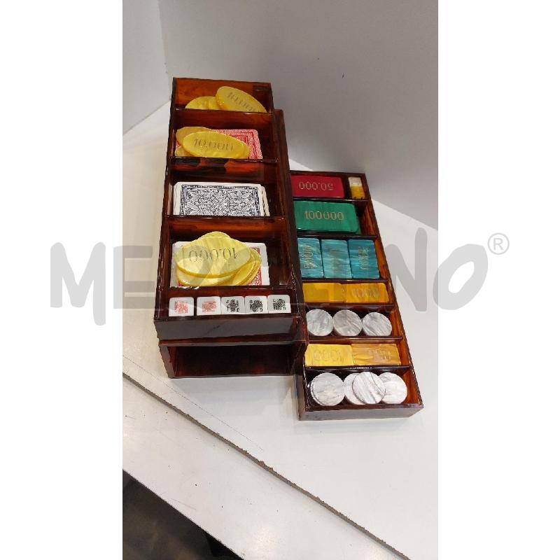 SET FICHES E CARTE CON COFANETTO  | Mercatino dell'Usato Roma re di roma 1