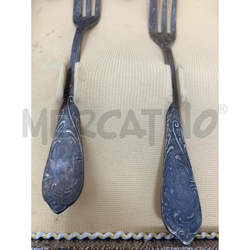 SET FORCHETTE DA DOLCE MANICO DEC ARG 1000 | Mercatino dell'Usato Roma re di roma 4