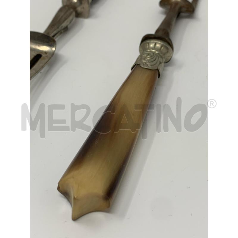 SET FORCHETTONI OSSO LEGNO | Mercatino dell'Usato Roma re di roma 2