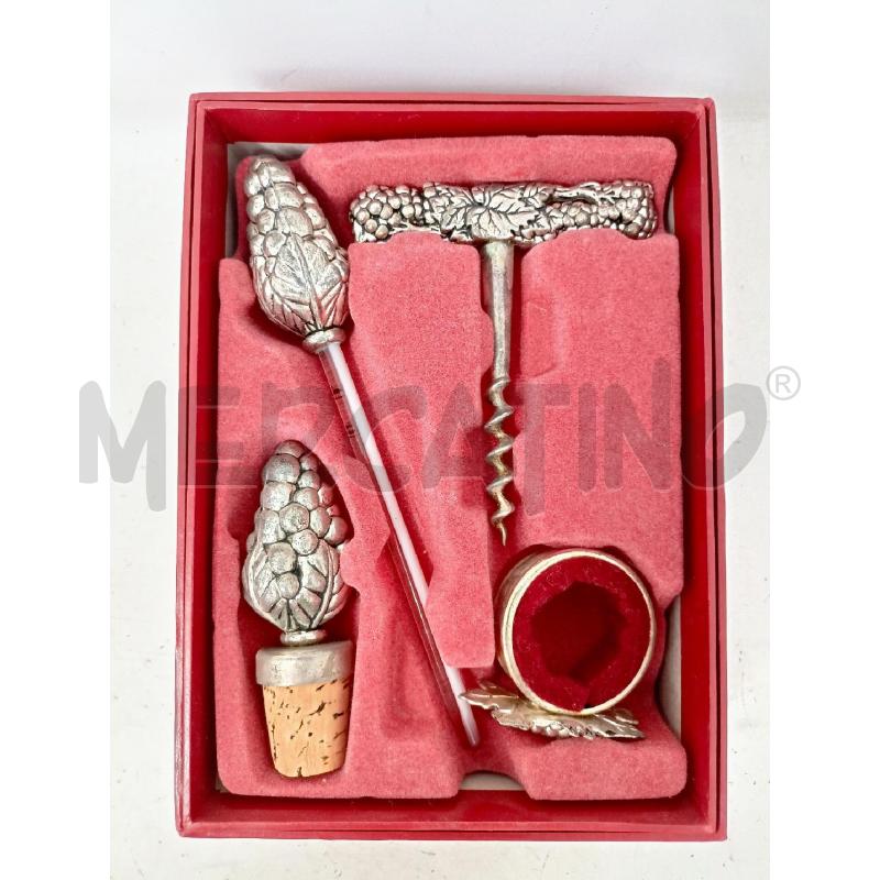 SET JORDAN SHEFFIELD SOMMELIER 4 PEZZI UVA FOGLIE | Mercatino dell'Usato Roma re di roma 1
