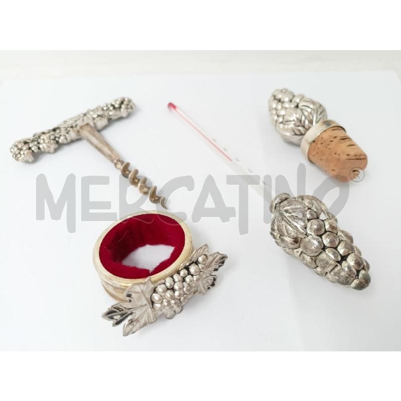 SET JORDAN SHEFFIELD SOMMELIER 4 PEZZI UVA FOGLIE | Mercatino dell'Usato Roma re di roma 2