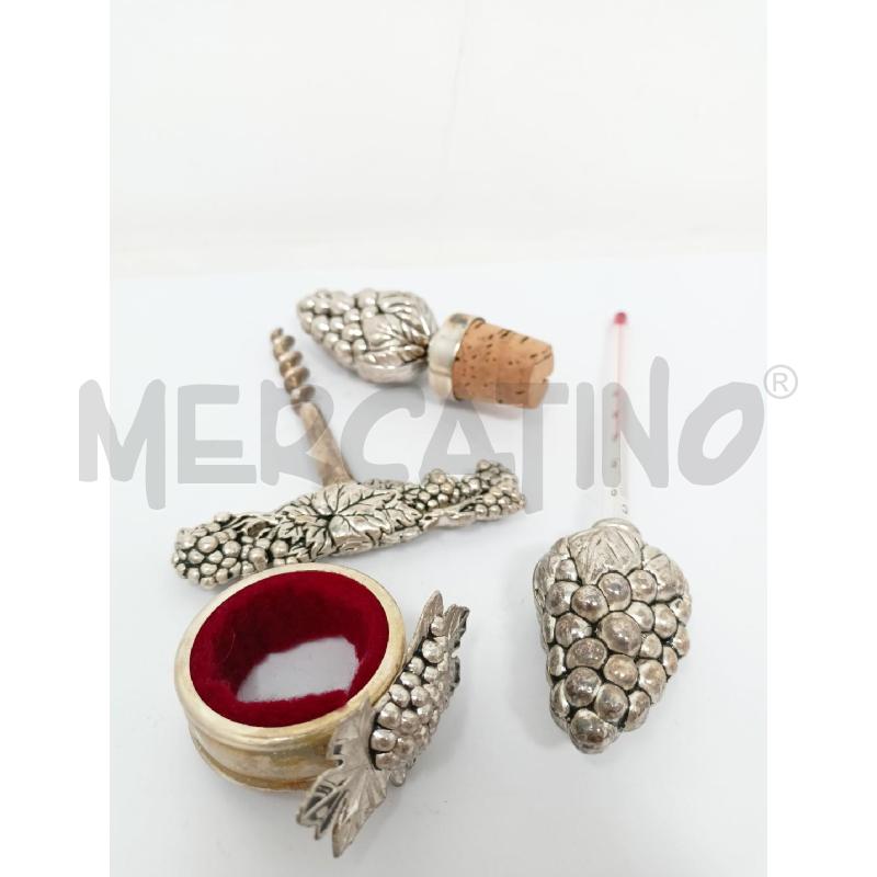 SET JORDAN SHEFFIELD SOMMELIER 4 PEZZI UVA FOGLIE | Mercatino dell'Usato Roma re di roma 3