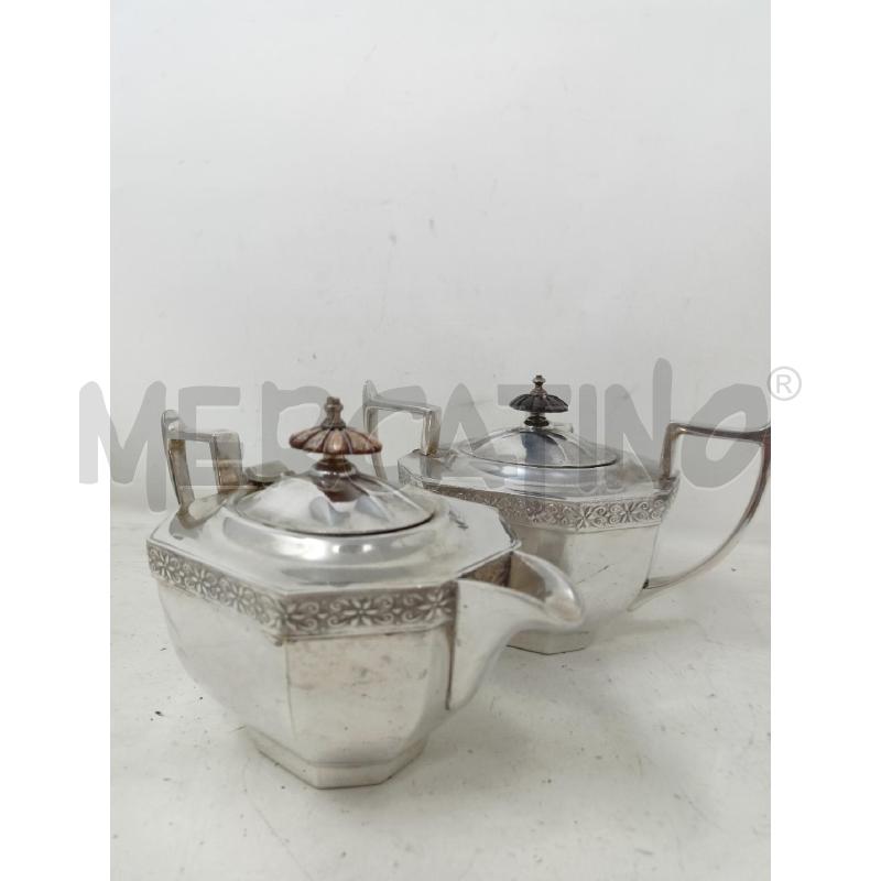 SET LATTIERA ZUCCHERIERA HORDAN SHEFFIELD FASCIA FIORI MANICO RETTO | Mercatino dell'Usato Roma re di roma 1