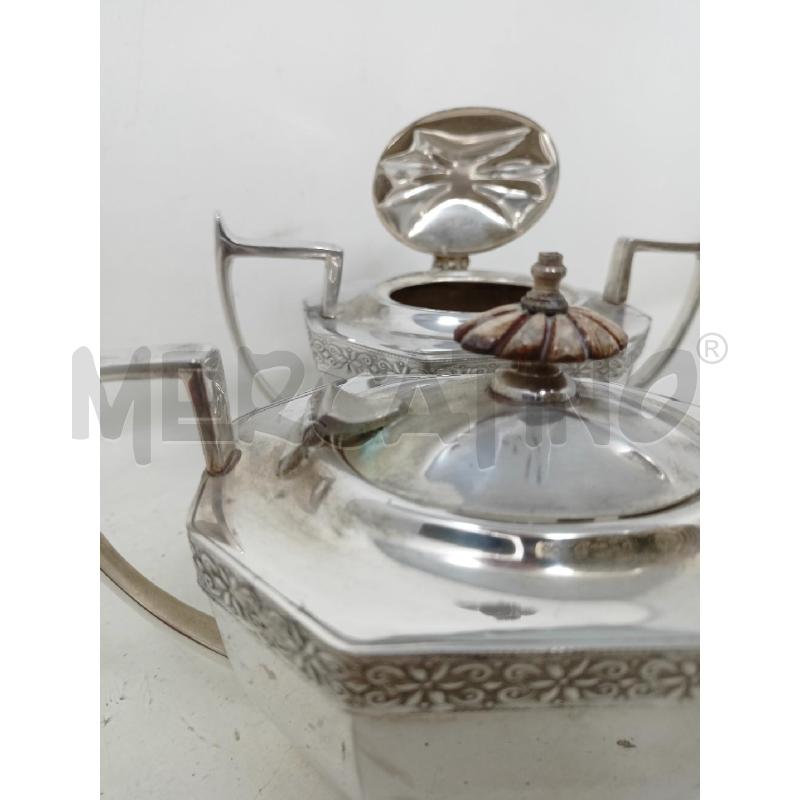SET LATTIERA ZUCCHERIERA HORDAN SHEFFIELD FASCIA FIORI MANICO RETTO | Mercatino dell'Usato Roma re di roma 3