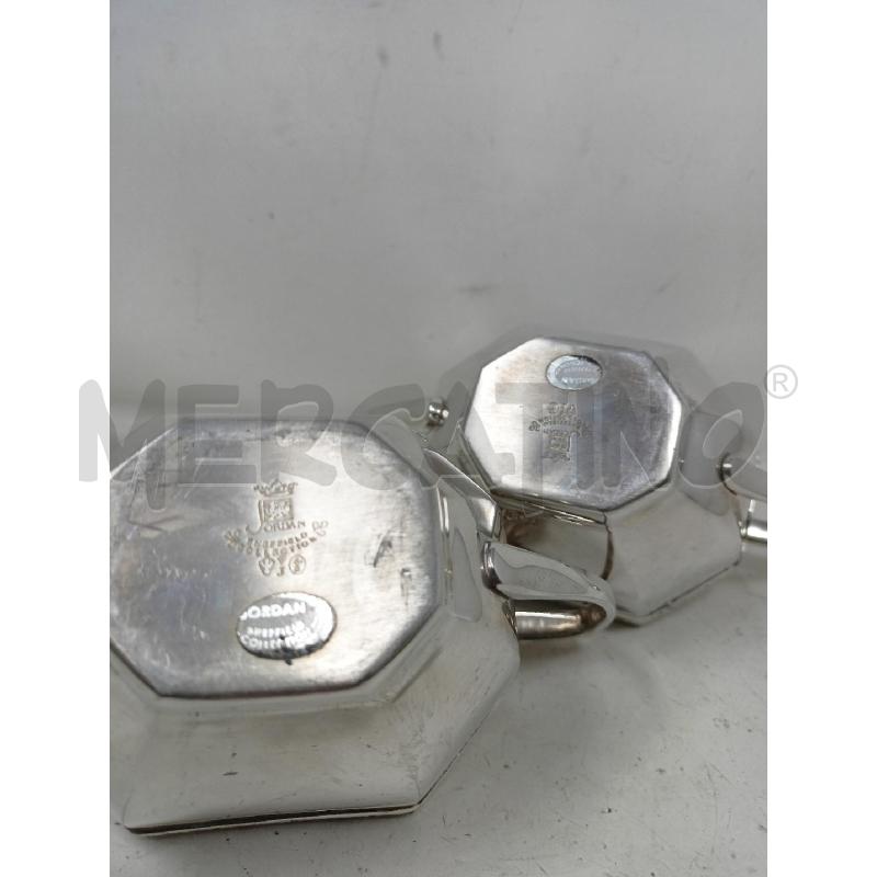 SET LATTIERA ZUCCHERIERA HORDAN SHEFFIELD FASCIA FIORI MANICO RETTO | Mercatino dell'Usato Roma re di roma 4