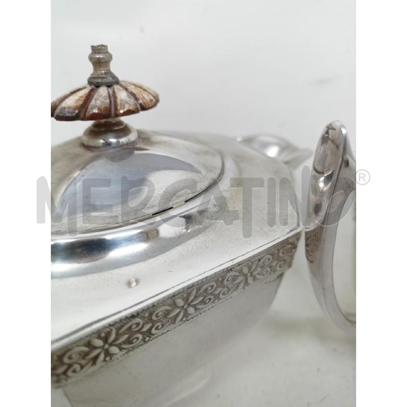 SET LATTIERA ZUCCHERIERA HORDAN SHEFFIELD FASCIA FIORI MANICO RETTO | Mercatino dell'Usato Roma re di roma 5