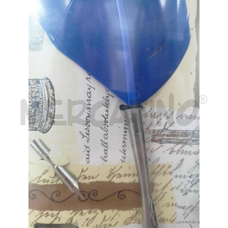 SET PENNA PIUMA BLU INCHIOSTRIERA JORDAN SHEFFIELD | Mercatino dell'Usato Roma re di roma 3