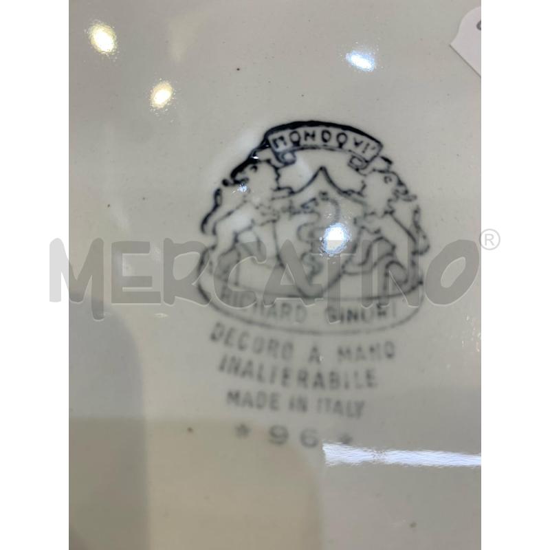 SET PIATTI GINORI ANTONIA CAMPI FASCIA MARRONE DISEGNO GEOMETRICO | Mercatino dell'Usato Roma re di roma 4