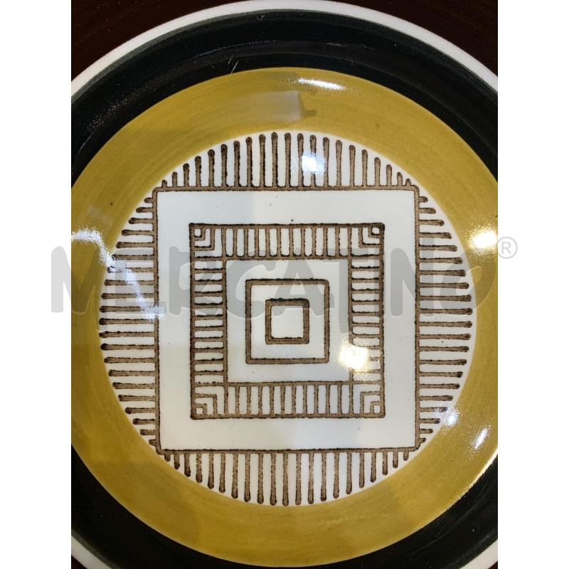 SET PIATTI GINORI ANTONIA CAMPI FASCIA MARRONE DISEGNO GEOMETRICO | Mercatino dell'Usato Roma re di roma 5