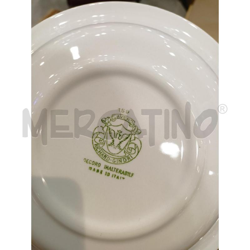 SET PIATTI GINORI ANTONIA CAMPI FIORE VERDE BORDO VERDE | Mercatino dell'Usato Roma re di roma 4