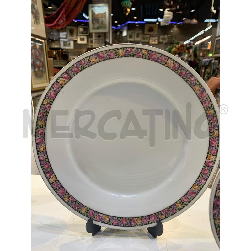 SET PIATTI  K CEKOSLOWAKIA LIBERTY FASCIA ROSE B.ORO | Mercatino dell'Usato Roma re di roma 5