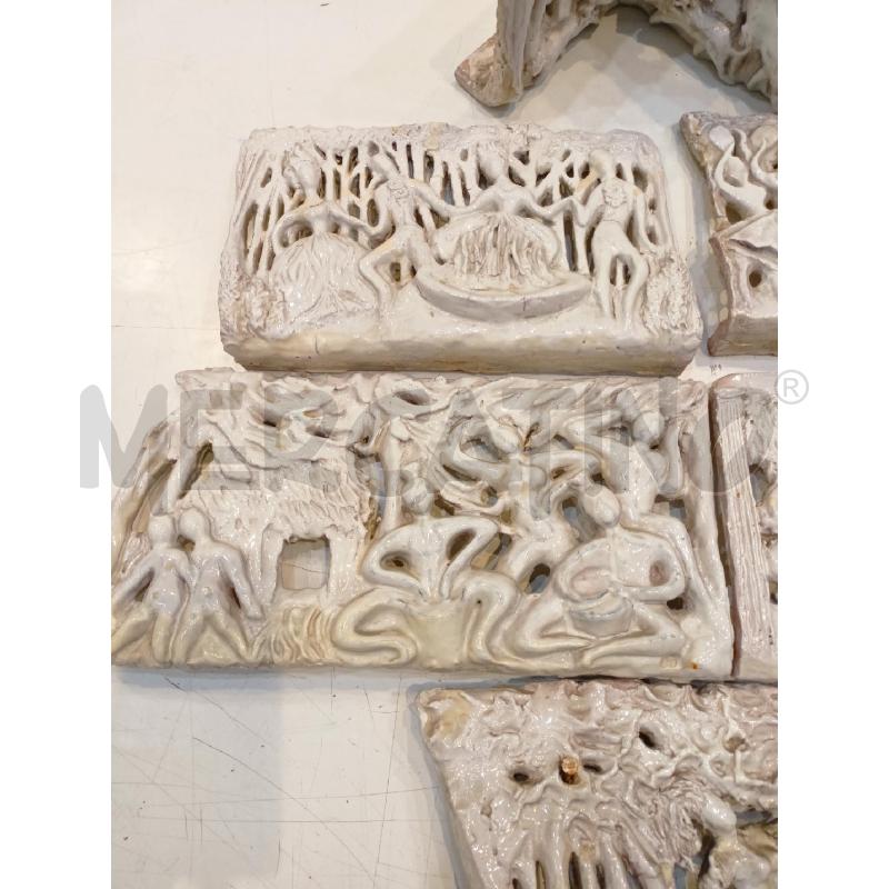 SET PLACCHE CERAMICHE '50 PERSONAGGI DIFET | Mercatino dell'Usato Roma re di roma 3