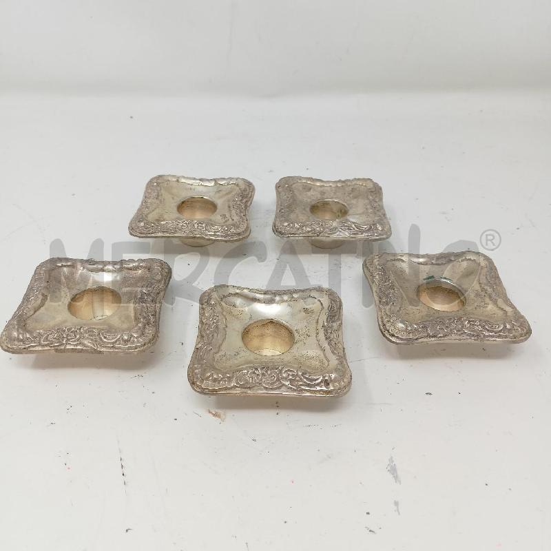 SET PORTA CANDELE JORDAN SHEFFIELD X4 QUADRATI BASSI  | Mercatino dell'Usato Roma re di roma 1