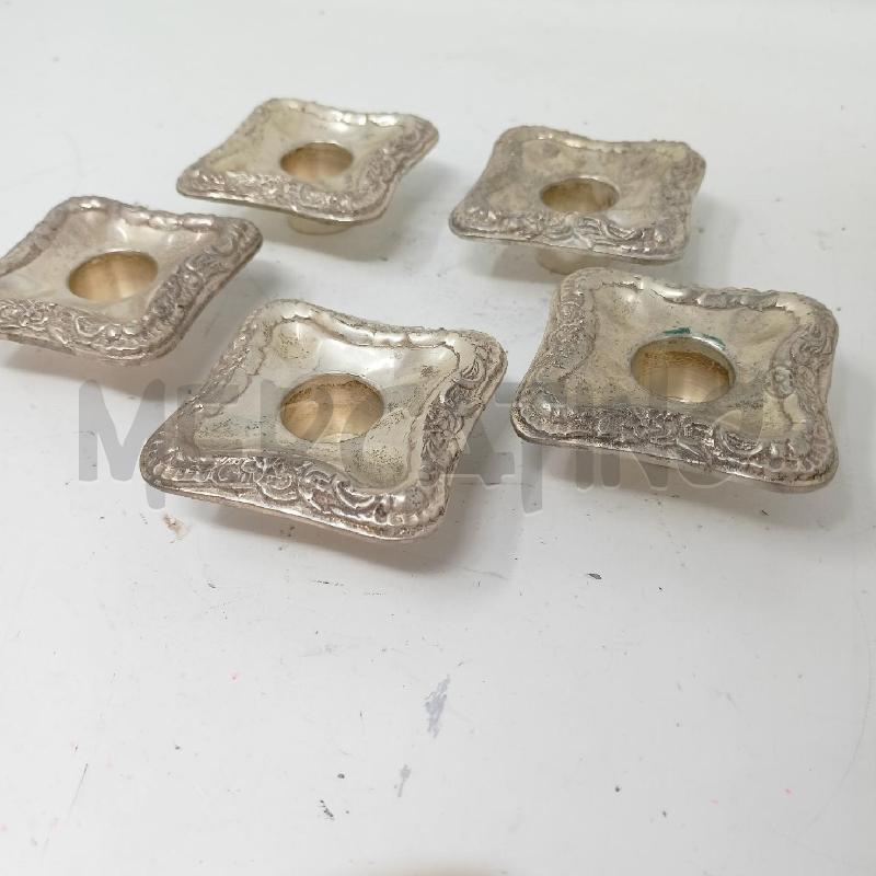 SET PORTA CANDELE JORDAN SHEFFIELD X4 QUADRATI BASSI  | Mercatino dell'Usato Roma re di roma 4