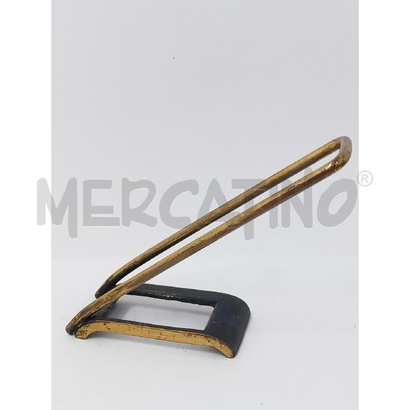 SET POSACENERE DA GIOCO OTTONE PELLE NERA  | Mercatino dell'Usato Roma re di roma 5
