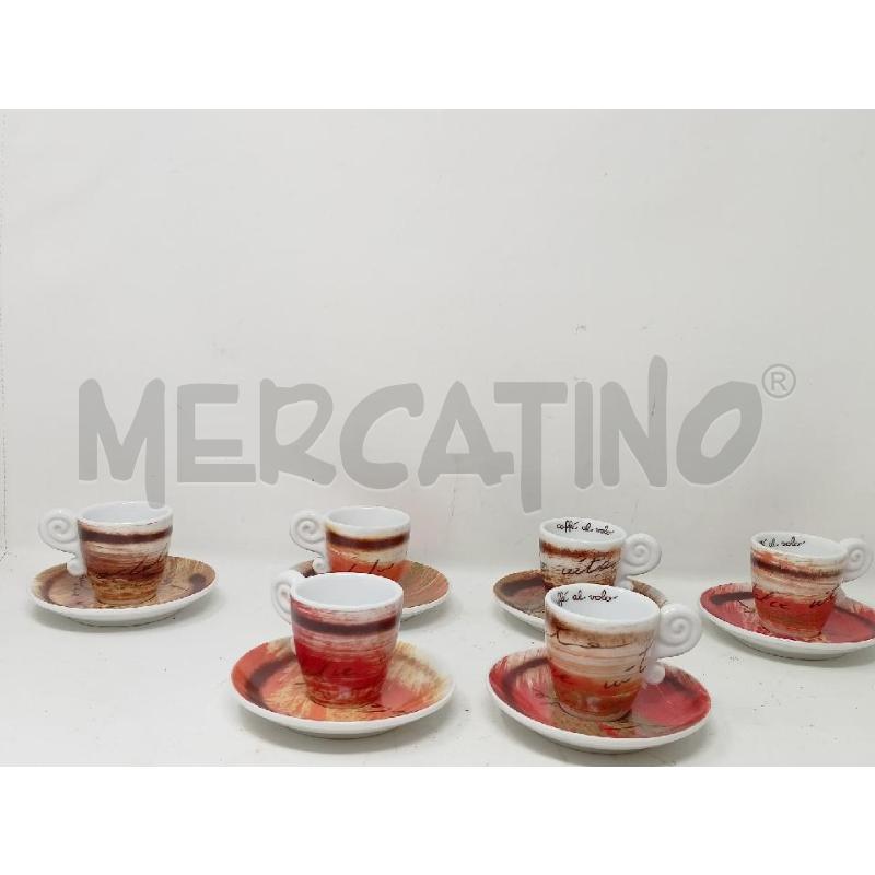 SET TAZZINE THUN ARANCIONI SCRITTE | Mercatino dell'Usato Roma re di roma 1