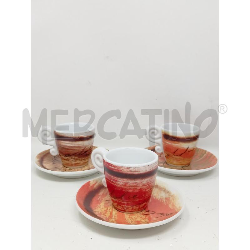 SET TAZZINE THUN ARANCIONI SCRITTE | Mercatino dell'Usato Roma re di roma 2